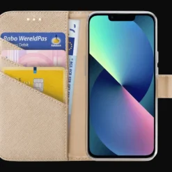 My Style iPhone 13 Pro Portemonnee Hoesje Goud