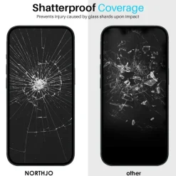 Northjo iPhone 16 Pro Max Duo Pack A+ Screenprotector Met Installatiehulp