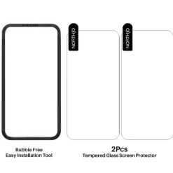 Northjo iPhone 16 Pro Max Duo Pack A+ Screenprotector Met Installatiehulp