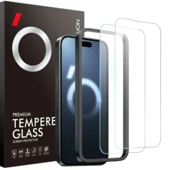 Northjo iPhone 16 Pro Max Duo Pack A+ Screenprotector Met Installatiehulp