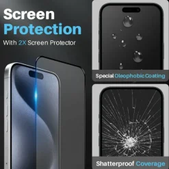 Northjo iPhone 15 Pro Max 5-in-1 Protection Bundel
