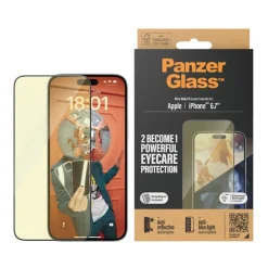 PanzerGlass iPhone 15 Plus Screenprotector Met Lichtfilter