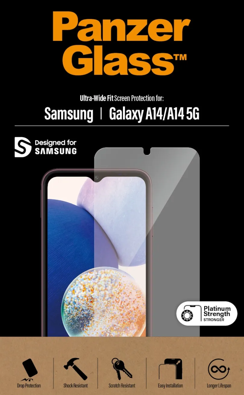 PanzerGlass Samsung Galaxy A14 Screenprotector