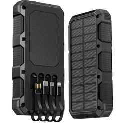 PSOOO 20.000mAh Rugged Solar Charging Powerbank