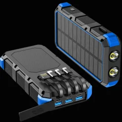 PSOOO 20.000mAh Rugged Solar Charging Powerbank