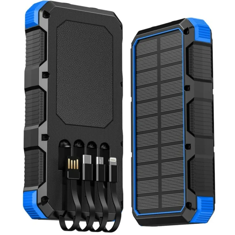 PSOOO 20.000mAh Rugged Solar Charging Powerbank