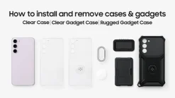 Samsung Galaxy S23 FE Doorzichtig Gadget Hoesje
