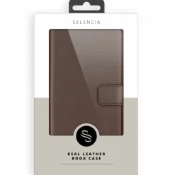 Selencia iPhone 14 Pro Leren Portemonnee Hoesje