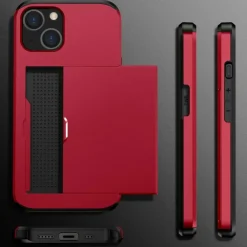 Slide Case Apple iPhone 15 Hoesje Met Pashouder