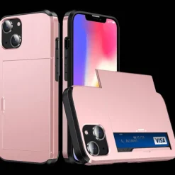 Slide Case iPhone 14 Hoesje met Pashouder