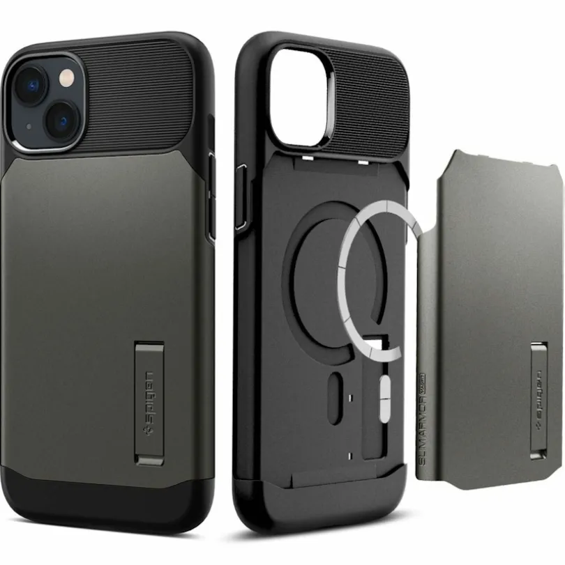Spigen iPhone 14 Plus Gunmetal MagSafe Hoesje