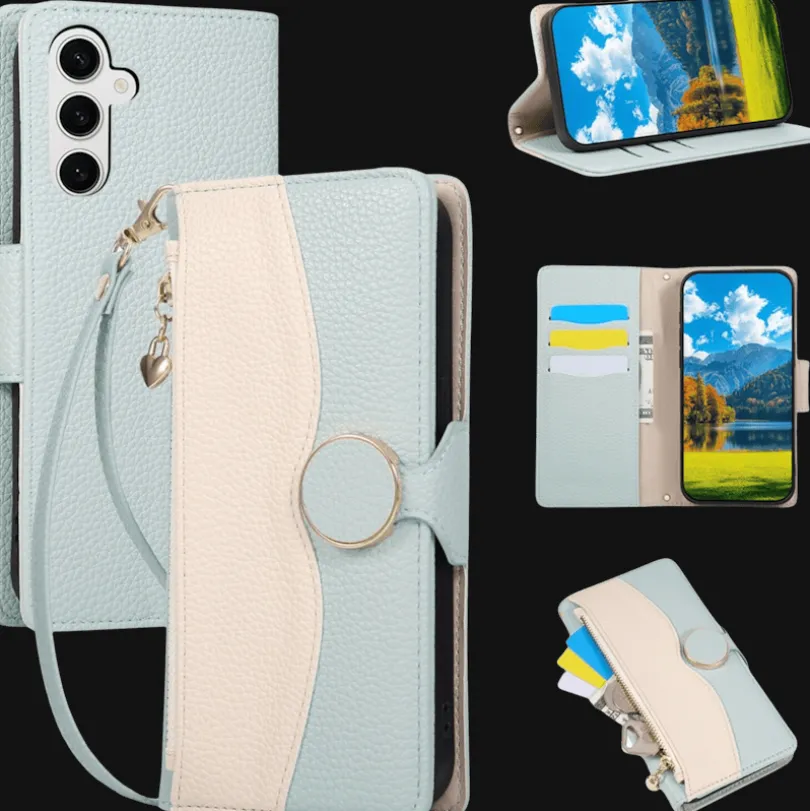 TwoTone Samsung Galaxy S26 Zipper Boek Hoesje