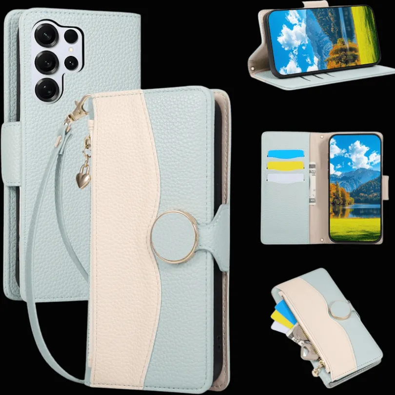 TwoTone Samsung Galaxy S26 Ultra Zipper Boek Hoesje
