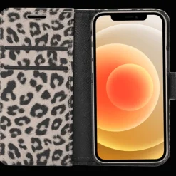 Vili iPhone 12 Pro Max Luipaardprint Bookcase Hoesje