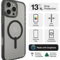 ZAGG iPhone 16 Pro Max Santa Cruz MagSafe Ring Stand Case